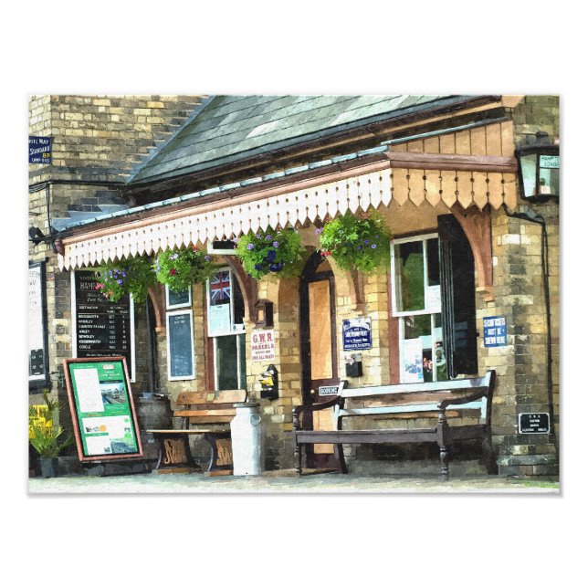 OLD TRAIN STATION PHOTO PRINT (Front)