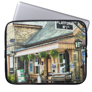 OLD TRAIN STATIONS UK LAPTOP SLEEVE