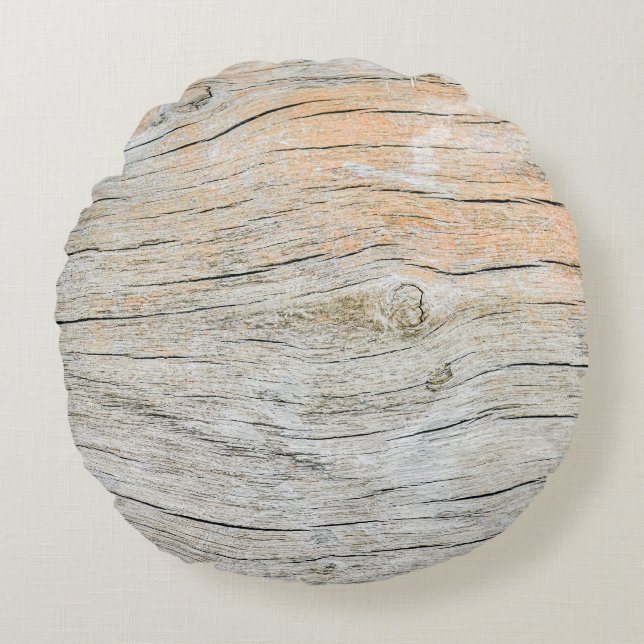 Old Tree Abstract Pattern Round Cushion (Front)