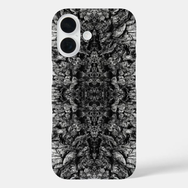Old Tree Bark Black And White Photo Pattern Design Case-Mate iPhone Case (Back)