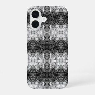 Old Tree Bark Black And White Photo Pattern Design iPhone 16 Case