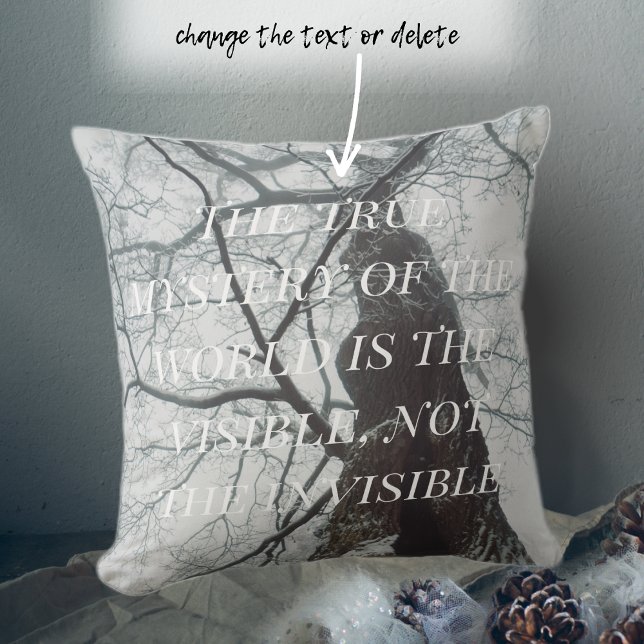 Old Tree in a Misty Forest Cushion (Creator Uploaded)