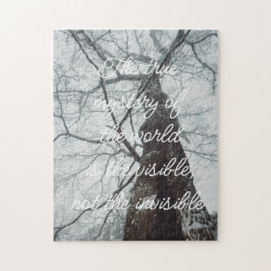 Old Tree in a Misty Forest Jigsaw Puzzle