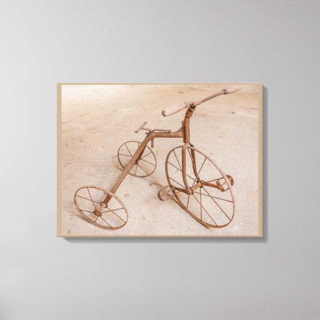 OLD TRICYCLE 1928 CANVAS PRINT (Front)