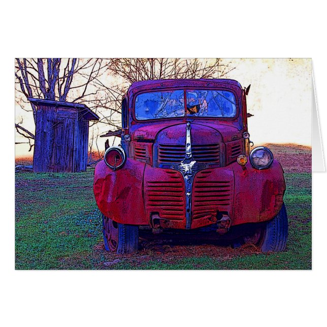 Old Truck and Outhouse (Front Horizontal)