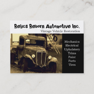 Old Truck  Repair Shop Business Card