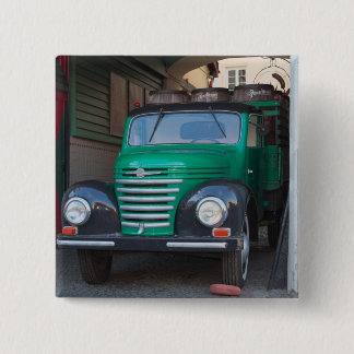 Old truck with beer - badge