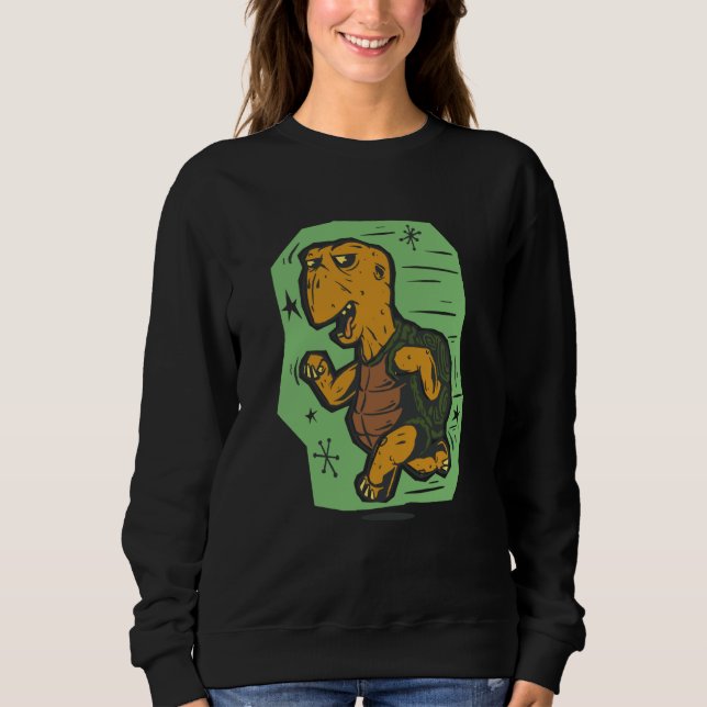 old turtle running sweatshirt (Front)