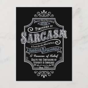 Old Tyme Sarcasm Postcard