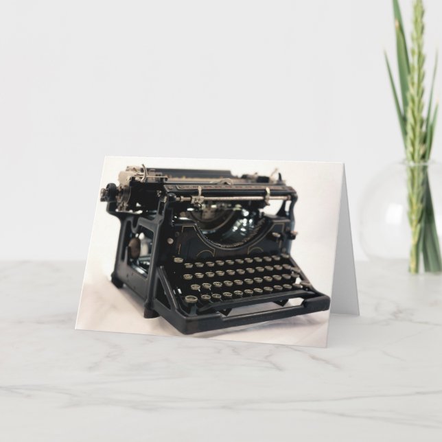 Old Typewriter Card (Front)