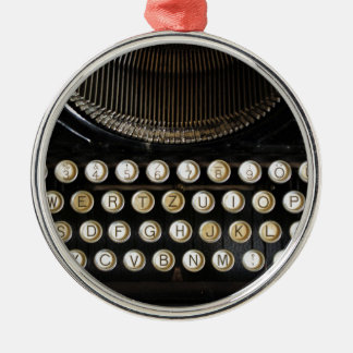 old typewriter metal tree decoration