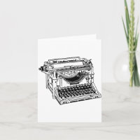 Old Typewriter Note Cards