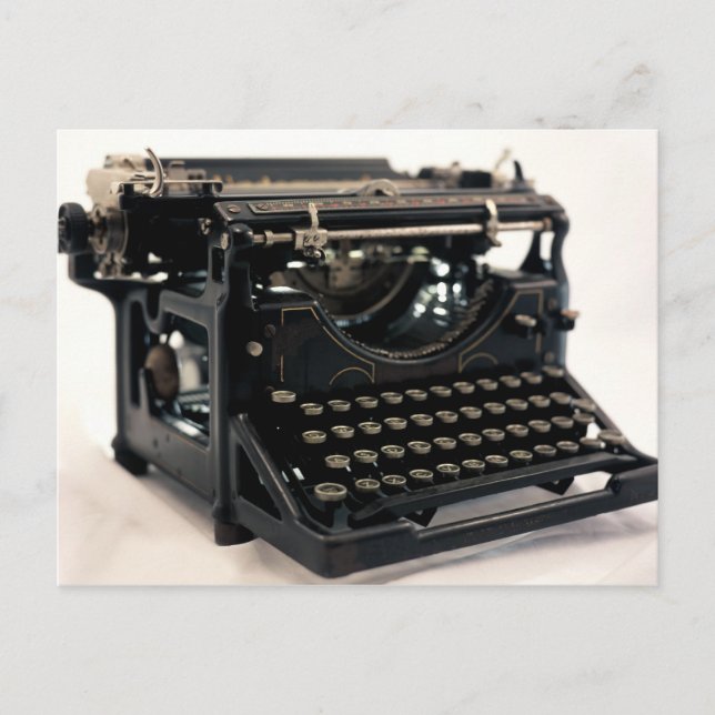 Old Typewriter Postcard (Front)