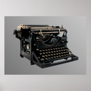 Old Typewriter Poster