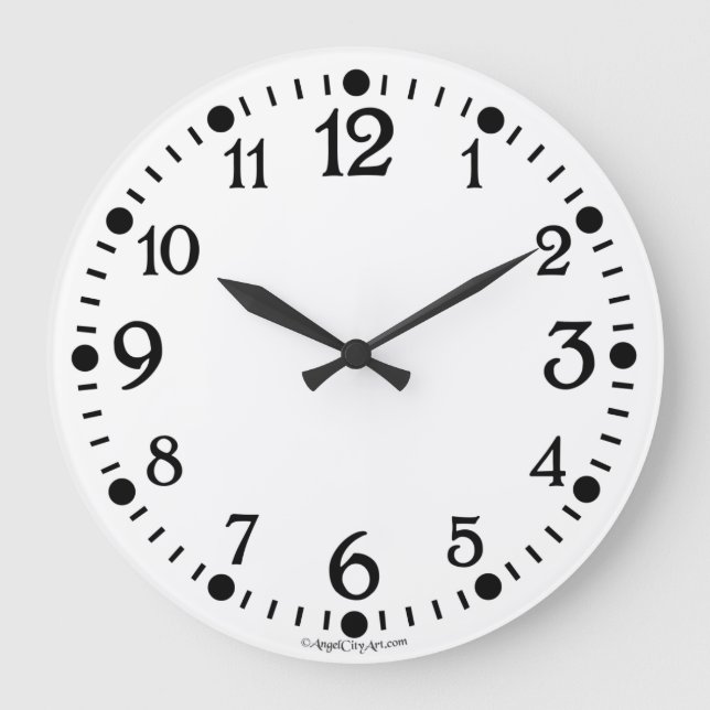 Old Typewriter Retro Wall Clock (Front)
