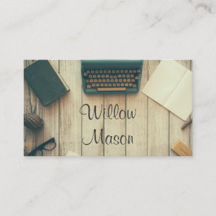 Old Typewriter Writer or Editor Business Card