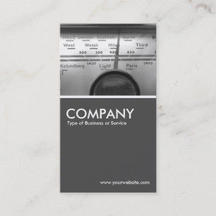 Old UK Radio Dial  - 70pc Grey Business Card
