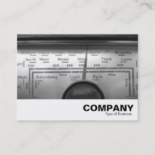 Old UK Radio Dial Business Card