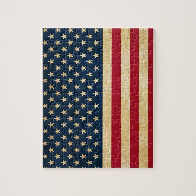 Old USA flag Jigsaw Puzzle (Vertical)