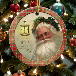 Old Victorian Rustic Family Personalized Ceramic Tree Decoration