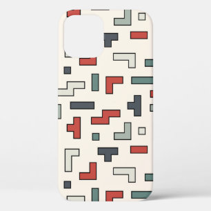 Old video game square seamless pattern,background iPhone 12 case