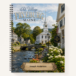 Old Village Fryeburg Maine Personalised Notebook