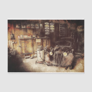 Old Vintage Classic Car Decoupage Tissue Paper