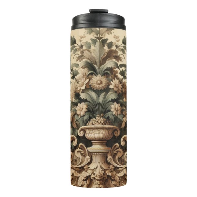Old Vintage Foliage Design  Thermal Tumbler (Front)