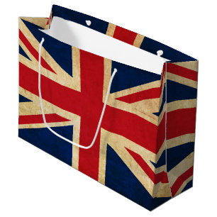 Old Vintage Grunge United Kingdom Flag Union Jack Large Gift Bag
