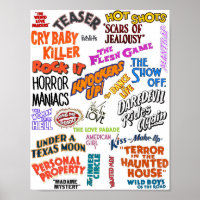 Old Vintage Movie Quotes phrases Text Words