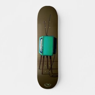 Old Vintage Television Skateboard