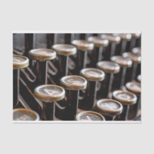 Old Vintage Typewriter Keys 10lb Tissue Paper