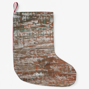 Old vintage wood texture backgroundabstract, home  small christmas stocking