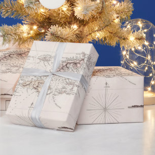 Old Virgin Islands Map (1821)  Wrapping Paper