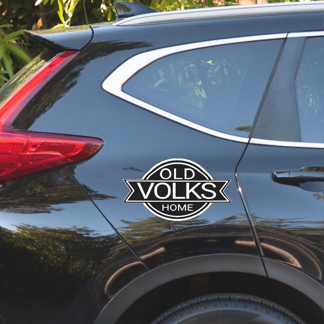  Old VOLKS Home  Sticker (Car Side)