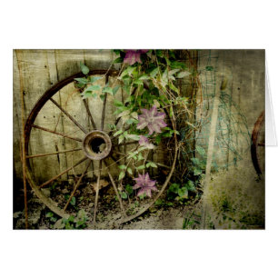 Old wagon wheel
