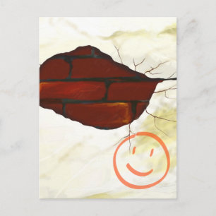 Old wall background, postcard