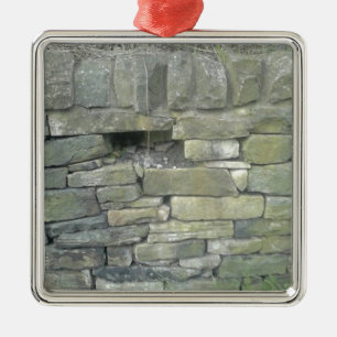 Old Wall, Stone, Bricks Metal Tree Decoration