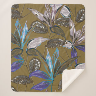 Old wall texture with cracks, retro background, sherpa blanket