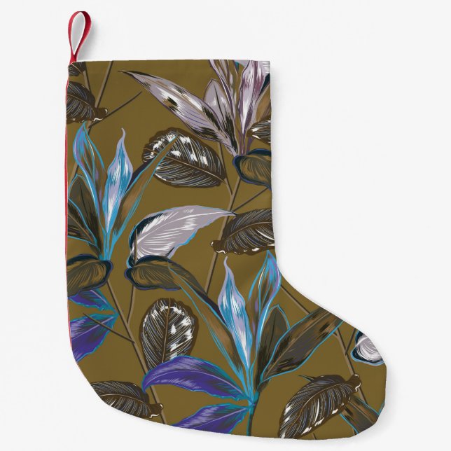 Old wall texture with cracks,  retro background,   small christmas stocking (Front)