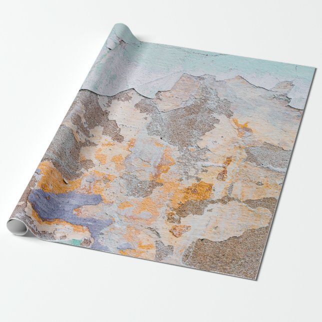 Old Wallgrunge, abstract, ancient, art, background Wrapping Paper (Unrolled)