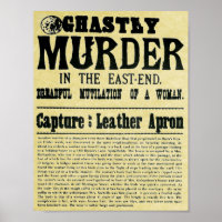 old wanted poster ghastly murder replica from 1888
