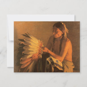 Old War Bonnet by Joseph Henry Sharp