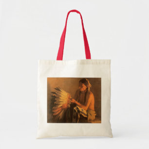 Old War Bonnet by Joseph Henry Sharp Tote Bag