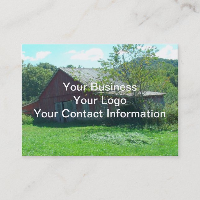 Old Weathered Barn Business Card (Front)