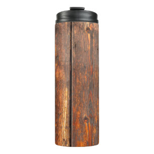 Old,  weathered planks background textureabstract, thermal tumbler
