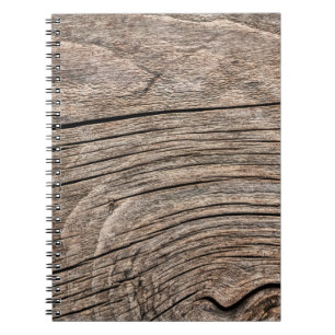 Old Weathered Rotten Cracked Knotted Coarse Wood G Notebook