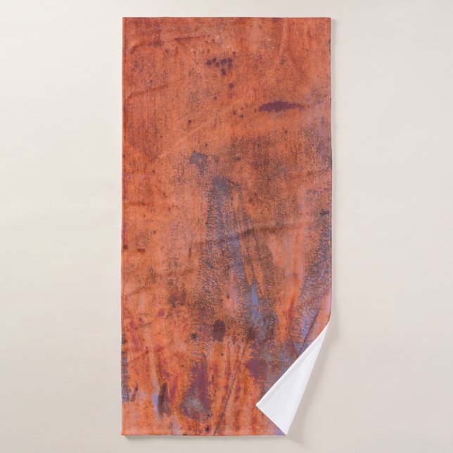 Old weathered rusty textureabstract, aged, aging,  bath towel (Bath Towel)