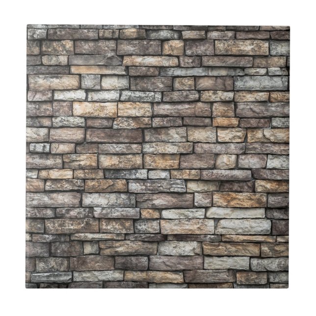 Old Weathered Stone Wall Texture Tile (Front)