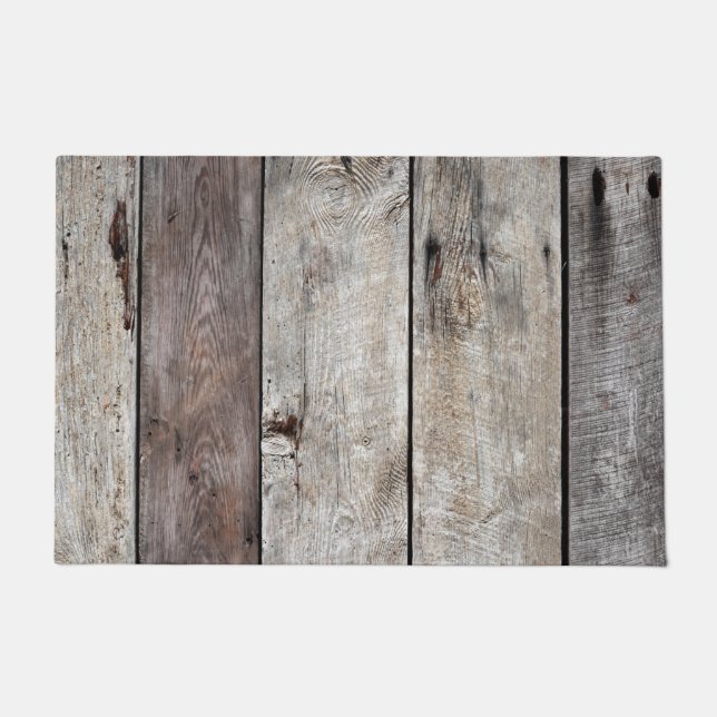 Old Weathered Wood Doormat (Front)